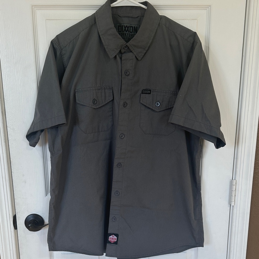 DIXXON Men's Charcoal Button Down Shirt